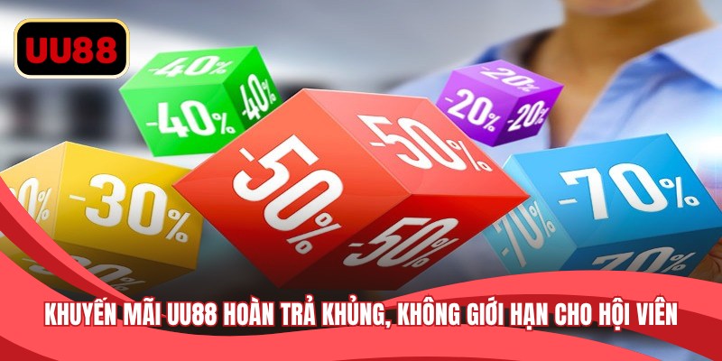 Khuyến mãi UU88 hoàn trả khủng, không giới hạn cho hội viên
